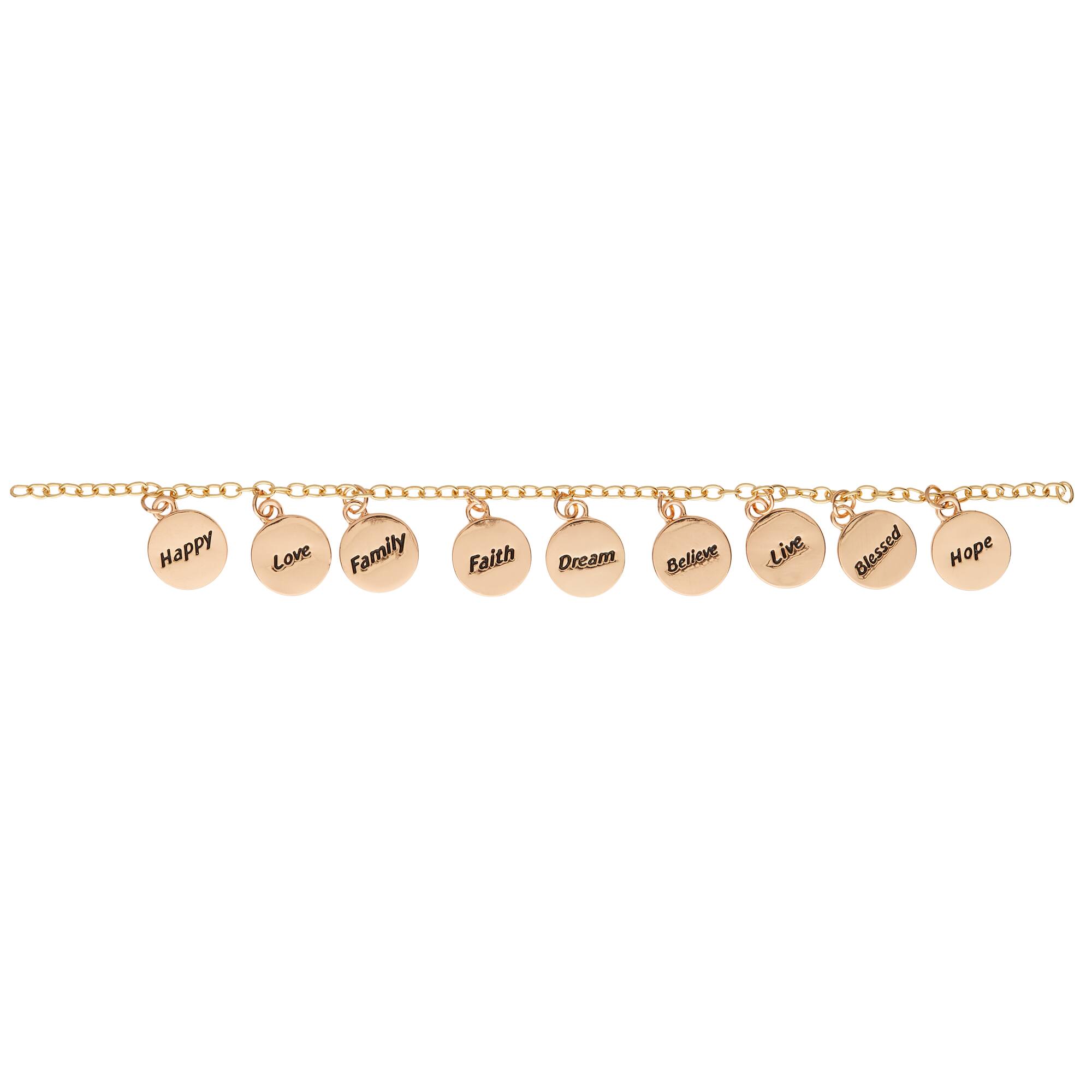 Gold Inspiration Metal Charms, 12.7mm by Bead Landing™